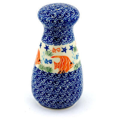 Polish Pottery Salt Shaker 6&quot; Angel Fish