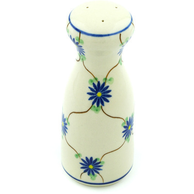 Polish Pottery Salt Shaker 6&quot; Aster Trellis