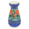 Polish Pottery Salt Shaker 6&quot; Bold Carnation UNIKAT