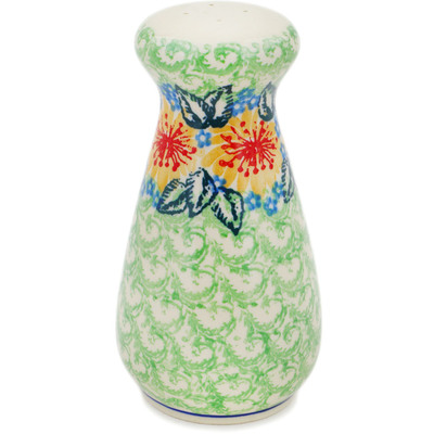 Polish Pottery Salt Shaker 6&quot; Marigold Chain UNIKAT