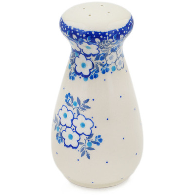 Polish Pottery Salt Shaker 6&quot; Sky Full Of Flowers UNIKAT
