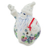 Polish Pottery Santa Candle Holder 5&quot; Berry Garland