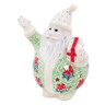 Polish Pottery Santa Candle Holder 5&quot; Maraschino