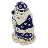 Polish Pottery Santa Candle Holder 6&quot; Mosquito