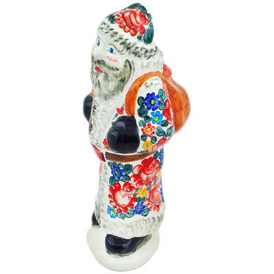 Faience Santa Claus Figurine 15&quot; Little Flower Patch