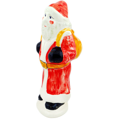 faience Santa Claus Figurine 15&quot; Red