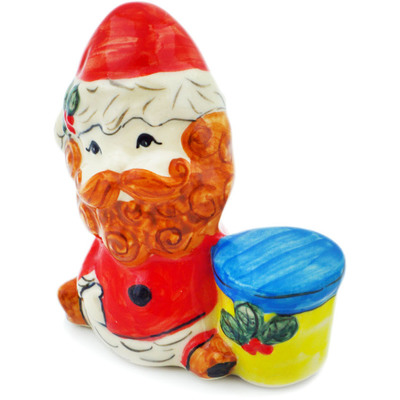 Polish Pottery Santa Claus Figurine 3&quot; Mix