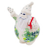 Polish Pottery Santa Claus Figurine 4&quot; Envy