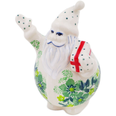 Polish Pottery Santa Claus Figurine 4&quot; Envy