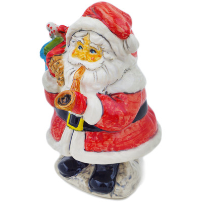 Polish Pottery Santa Claus Figurine 4&quot; UNIKAT