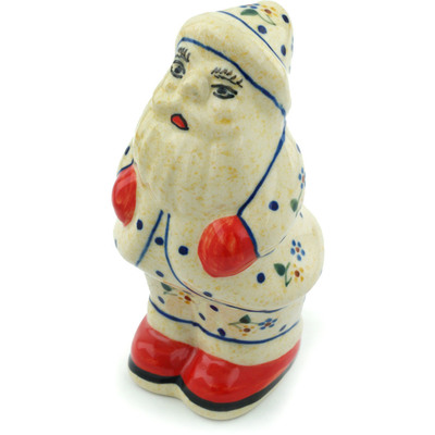 Polish Pottery Santa Claus Figurine 6&quot; Country Meadow