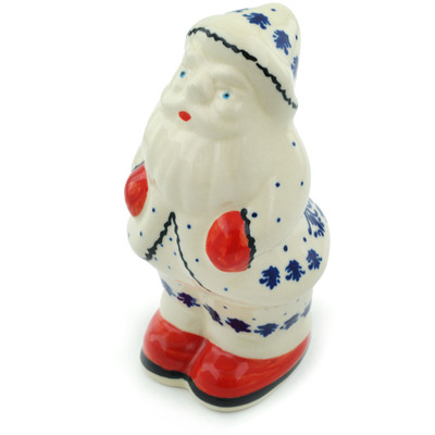 Polish Pottery Santa Claus Figurine 6&quot;
