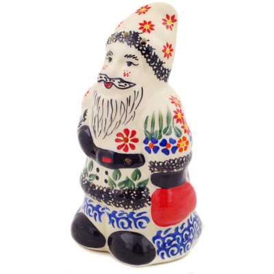 Polish Pottery Santa Claus Figurine 7&quot; Blissful Daisy