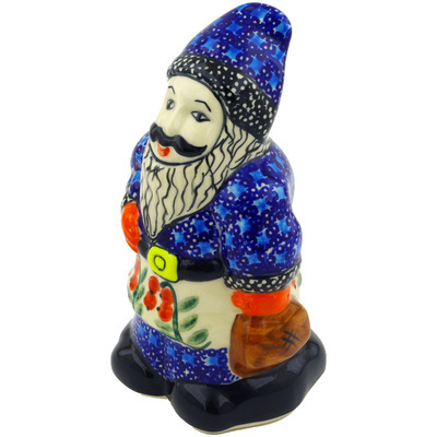 Polish Pottery Santa Claus Figurine 7&quot; Red Berries
