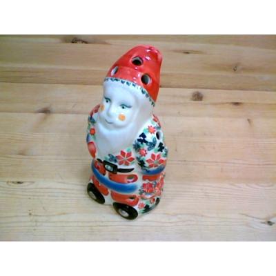 Polish Pottery Santa Claus Figurine 7&quot; UNIKAT