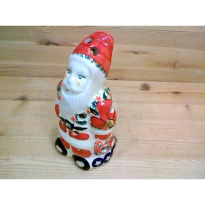Polish Pottery Santa Claus Figurine 7&quot; UNIKAT
