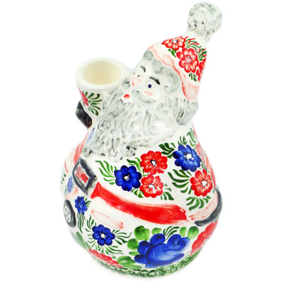 Faience Santa Claus Figurine 8&quot;