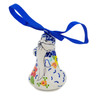 Polish Pottery Santa Claus Ornament 4&quot; Vibrant Hanging Garden UNIKAT