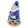 Polish Pottery Santa Shaped Jar 13&quot; Rainbow Field UNIKAT