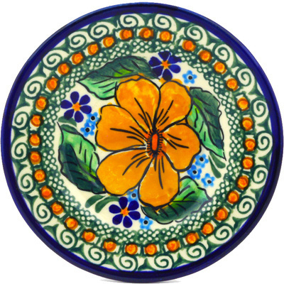 Polish Pottery Saucer 1&quot; UNIKAT