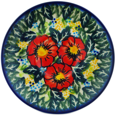 Polish Pottery Saucer 5&quot; Bloom Tales