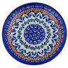 Polish Pottery Saucer 5&quot; Blue Cress