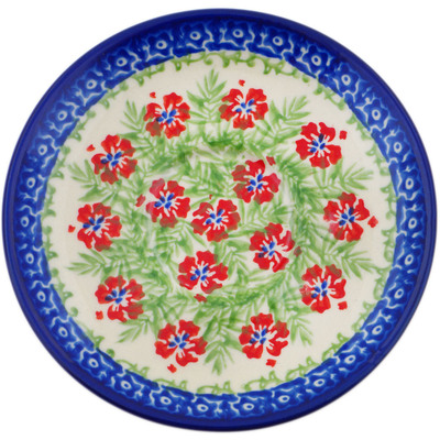Polish Pottery Saucer 5&quot; Midsummer Bloom