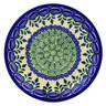 Polish Pottery Saucer 5&quot; Ring Of Flowers UNIKAT