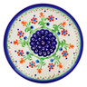 Polish Pottery Saucer 5&quot; Spring Flowers