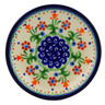Polish Pottery Saucer 5&quot; Spring Flowers