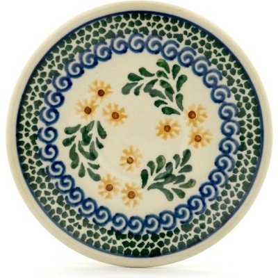 Polish Pottery Saucer 5&quot; Summer Day