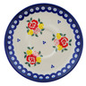 Polish Pottery Saucer 5&quot; Sunny Side Blooms