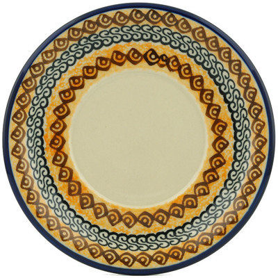 Polish Pottery Saucer 6&quot; Bright Beauty UNIKAT