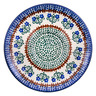 Polish Pottery Saucer 6&quot; Fanciful Daisy