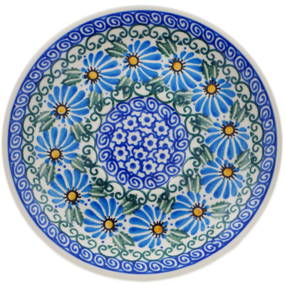 Polish Pottery Saucer 6&quot; Marigold Morning