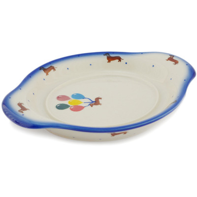 Polish Pottery Saucer 9"