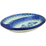 Polish Pottery sausage plate Blue Joy