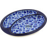 Polish Pottery sausage plate Misty Dragonfly