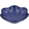Polish Pottery Scalloped Bowl 10&quot; Starry Night UNIKAT