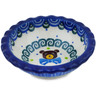 Polish Pottery Scalloped Bowl 3&quot; Beary Sweet UNIKAT