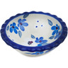 Polish Pottery Scalloped Bowl 3&quot; Bunches Of Beauty UNIKAT