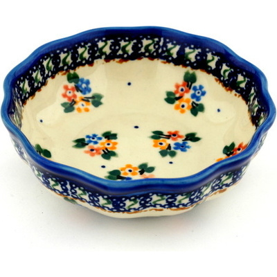 Polish Pottery Scalloped Bowl 5&quot;