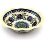 Polish Pottery Scalloped Bowl 6&quot; Blue Daisy Meadow