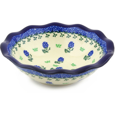 Polish Pottery Scalloped Bowl 6&quot;