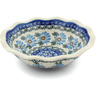 Polish Pottery Scalloped Bowl 6&quot; Marigold Morning