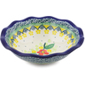 Polish Pottery Scalloped Bowl 6&quot; Sweet Wildflower UNIKAT