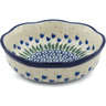 Polish Pottery Scalloped Bowl 6&quot; Water Tulip