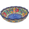 Polish Pottery Scalloped Bowl 7&quot; Lovely Surprise UNIKAT