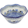 Polish Pottery Scalloped Bowl 8"