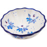 Polish Pottery Scalloped Fluted Bowl 5&quot; Bunches Of Beauty UNIKAT